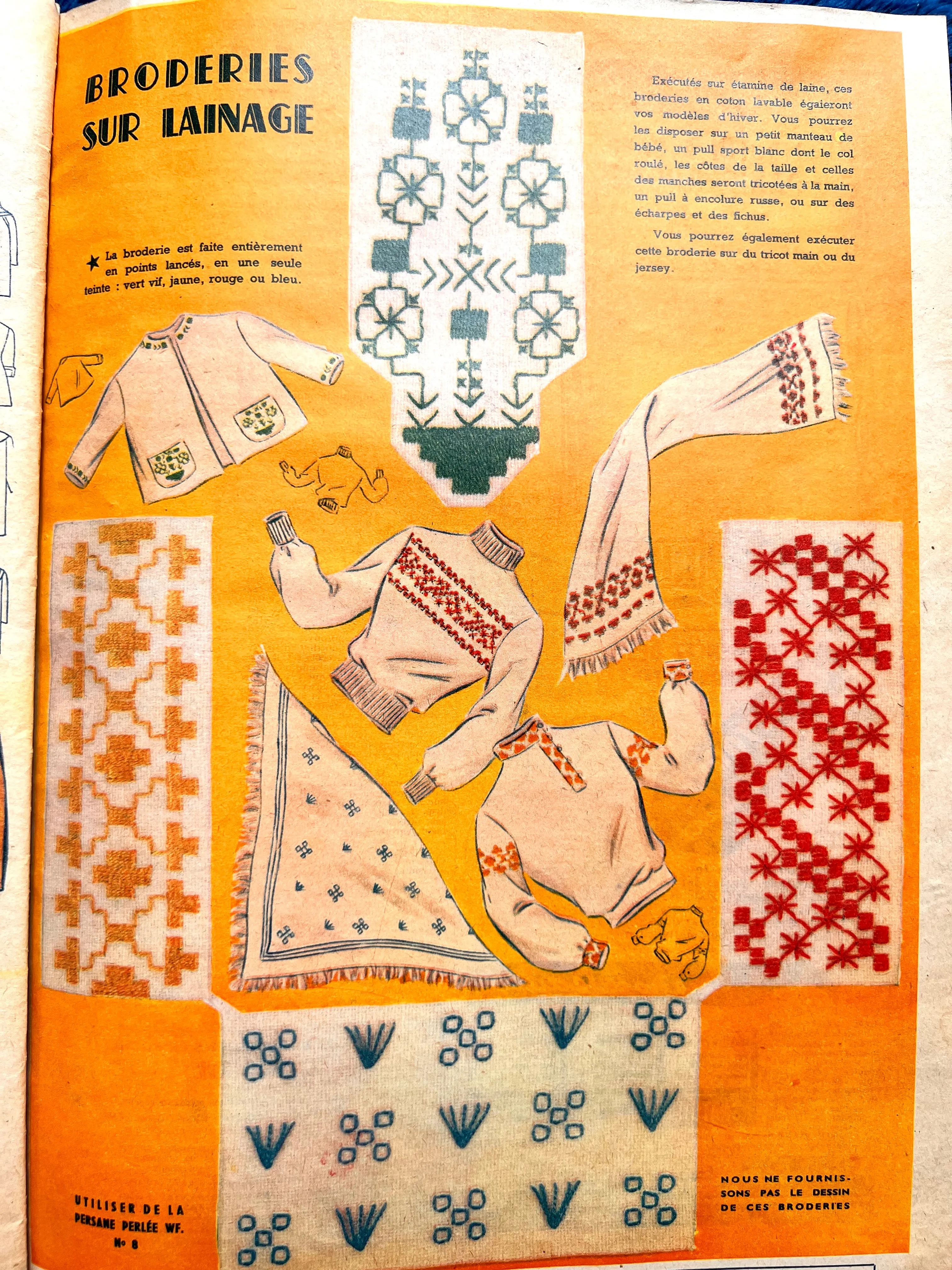 24th September 1953 French Women's Magazine Votre Mode incl. Hats and Bags Pattern