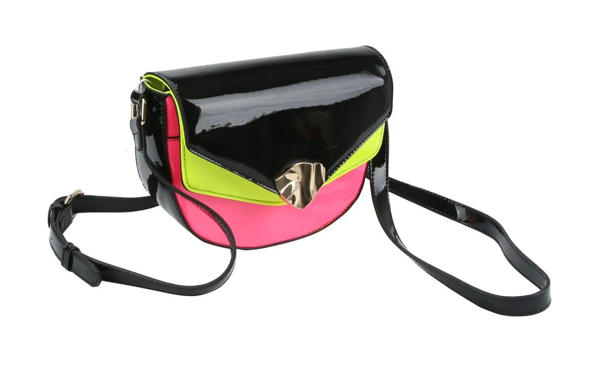 3 Tone Small Cute Crossbody Shoulder Bag Purse