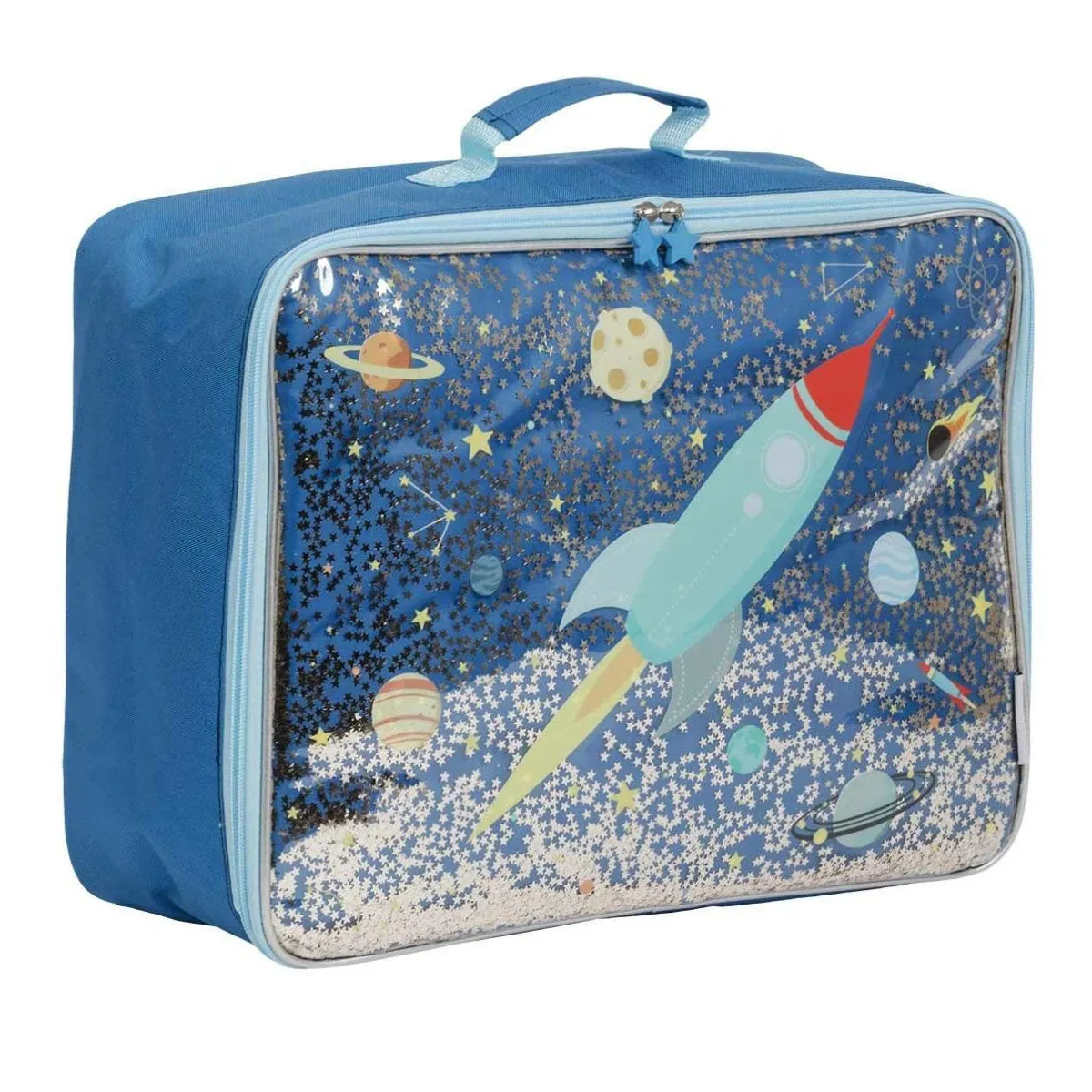 A Little Lovely Company Suitcase Glitter - Space