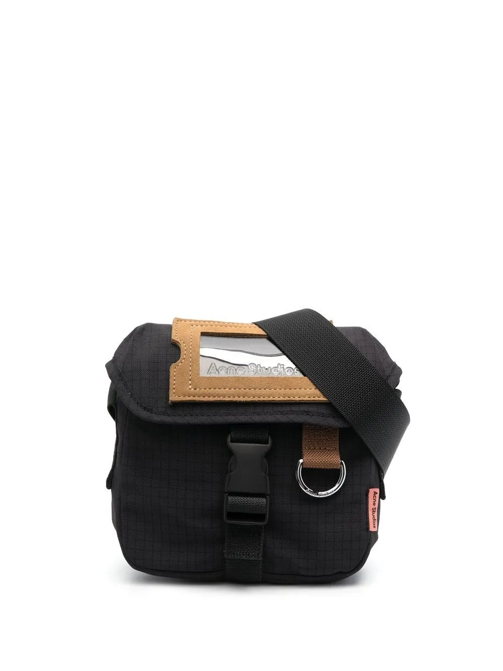 ACNE LOGO-PATCH RIPSTOP CROSSBODY BAG