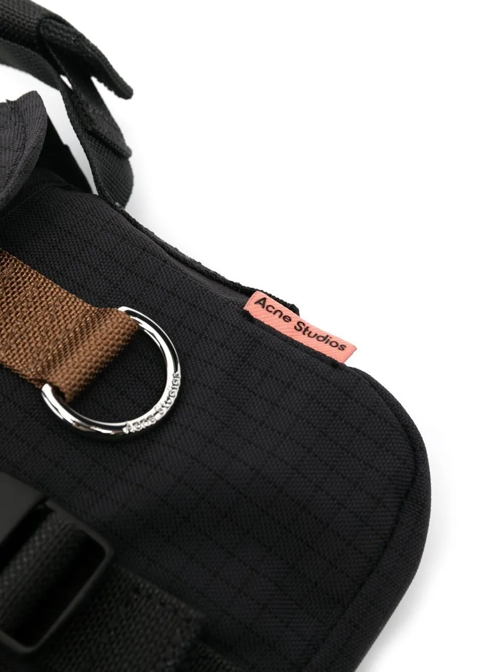 ACNE LOGO-PATCH RIPSTOP CROSSBODY BAG