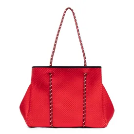 ANNABEL INGALL - Sporty Spice Neoprene Tote in Crimson