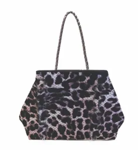 Annabel Ingall - Sporty Spice Neoprene Tote in Leopard