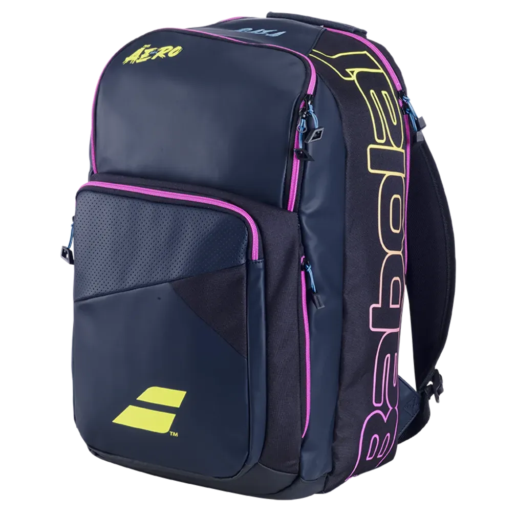 Babolat Pure Aero Rafa Origin Backpack (Blue/Yellow/Pink)