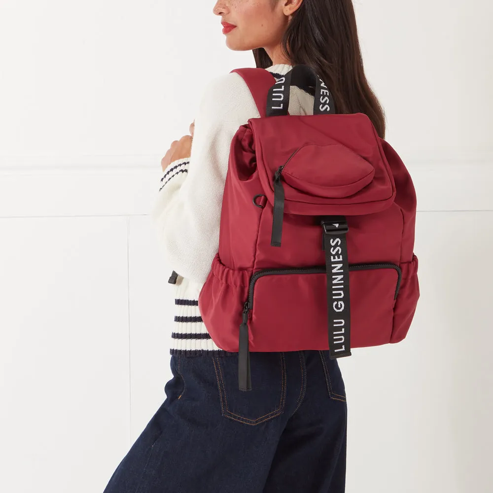 BEET RED MILLIE BACKPACK