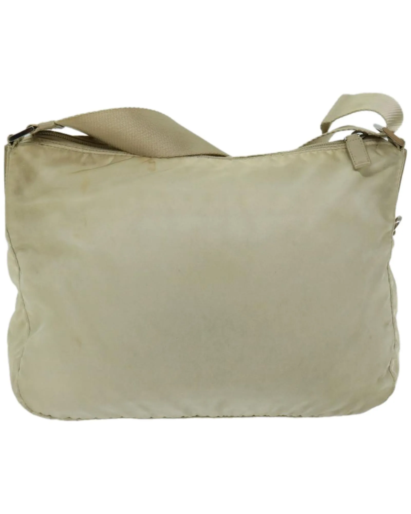 Beige Nylon Shoulder Bag by Prada