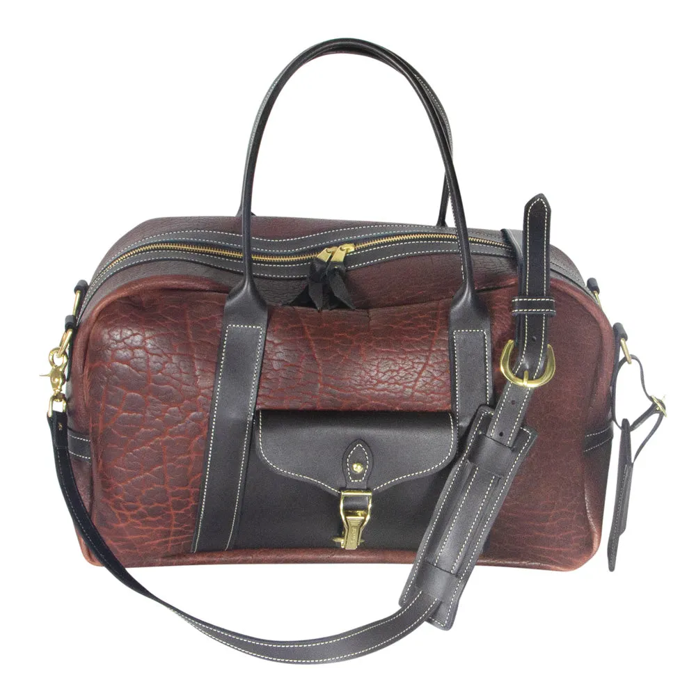 Billy Sunday Burgundy Bison Overnight Bag