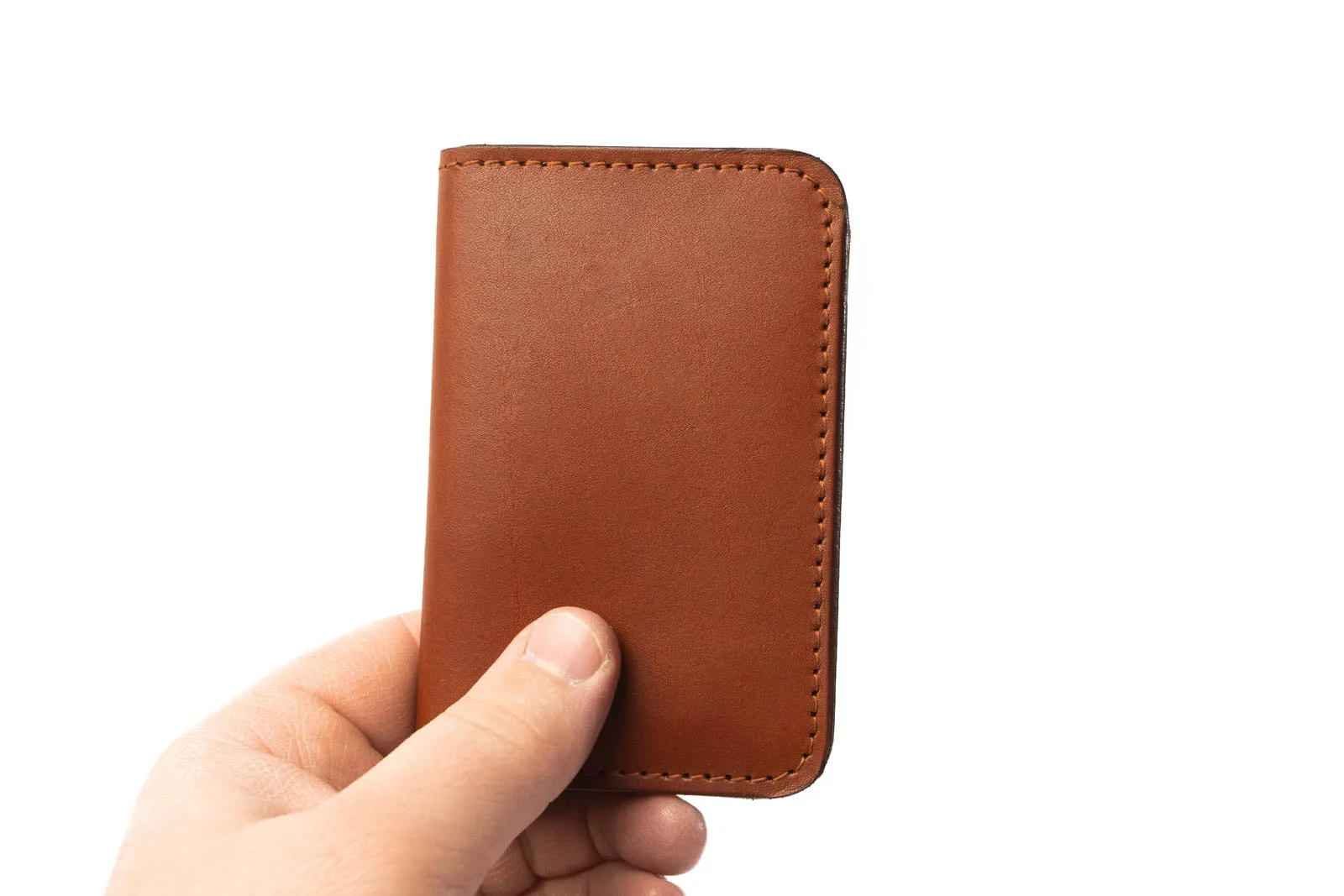 Blemished | No.52 | 'Chestnut' Vertical Leather Wallet