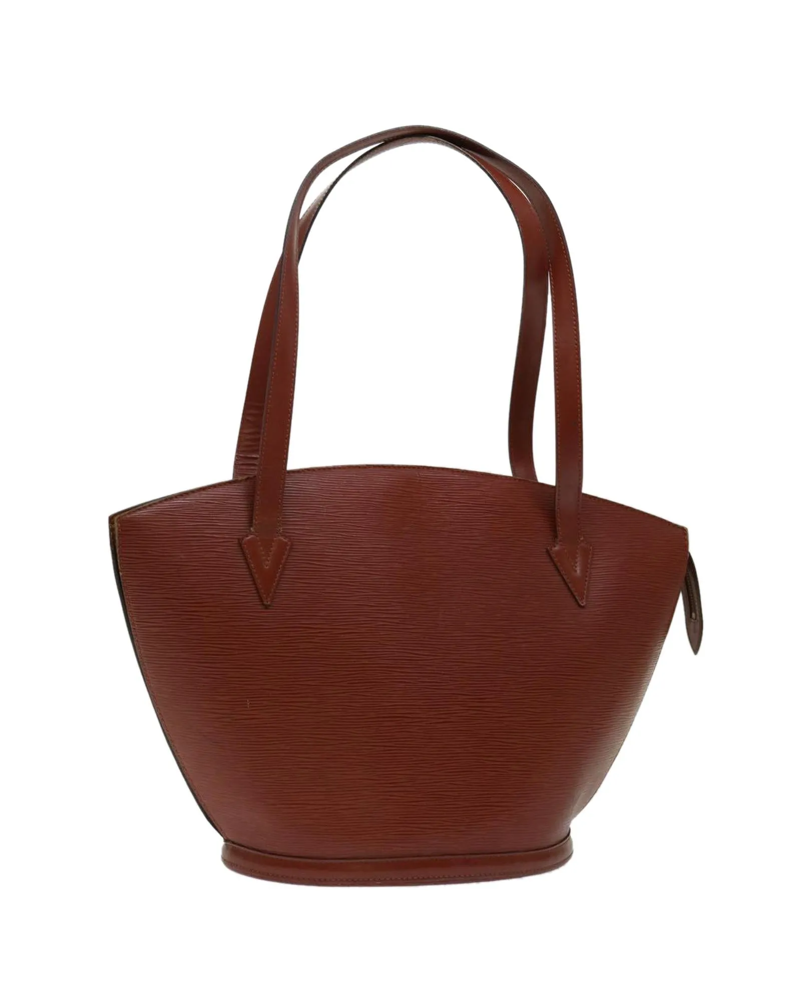 Brown Epi Leather Shoulder Bag with 10.6inch Drop (Rank C)