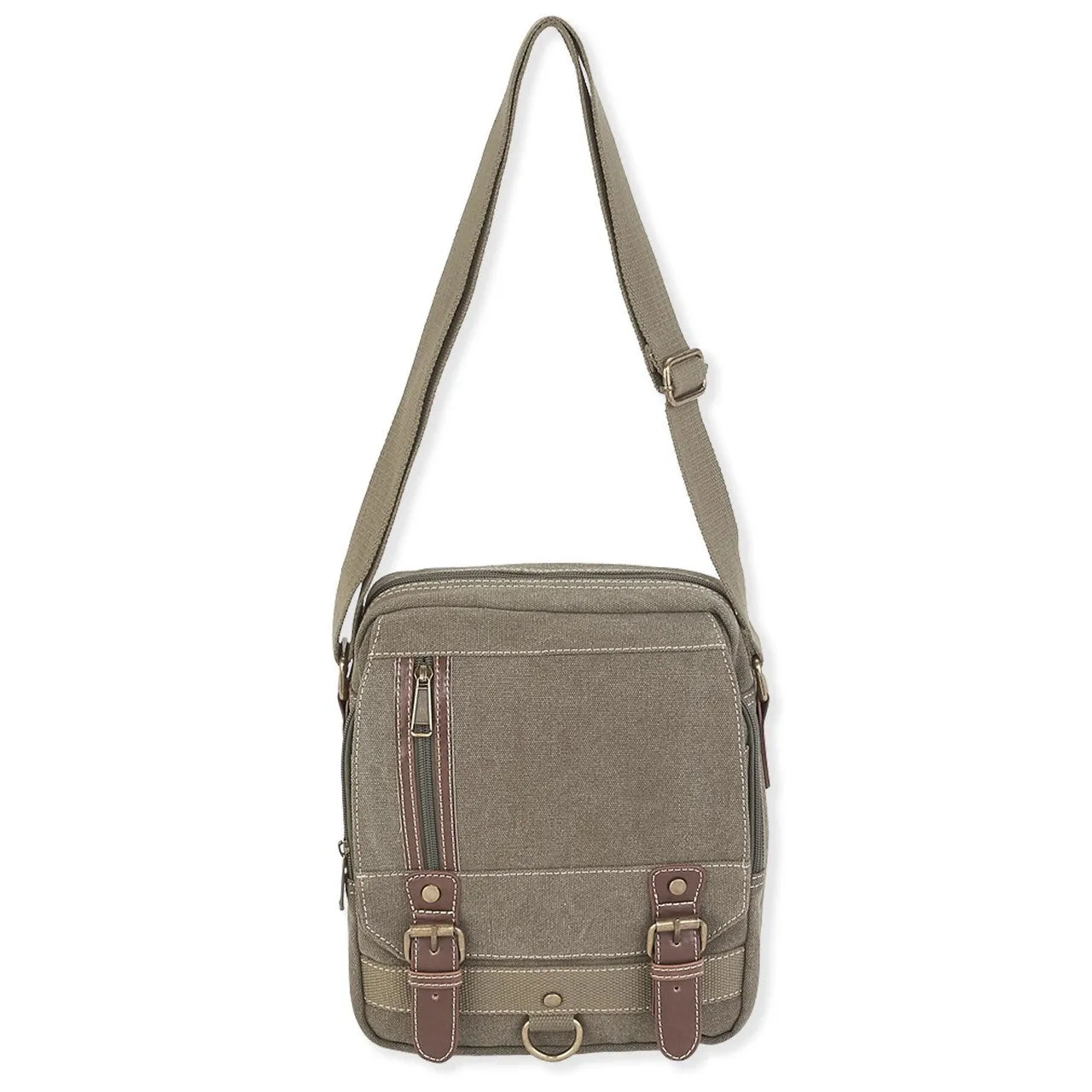 Buckle Crossbody Brown