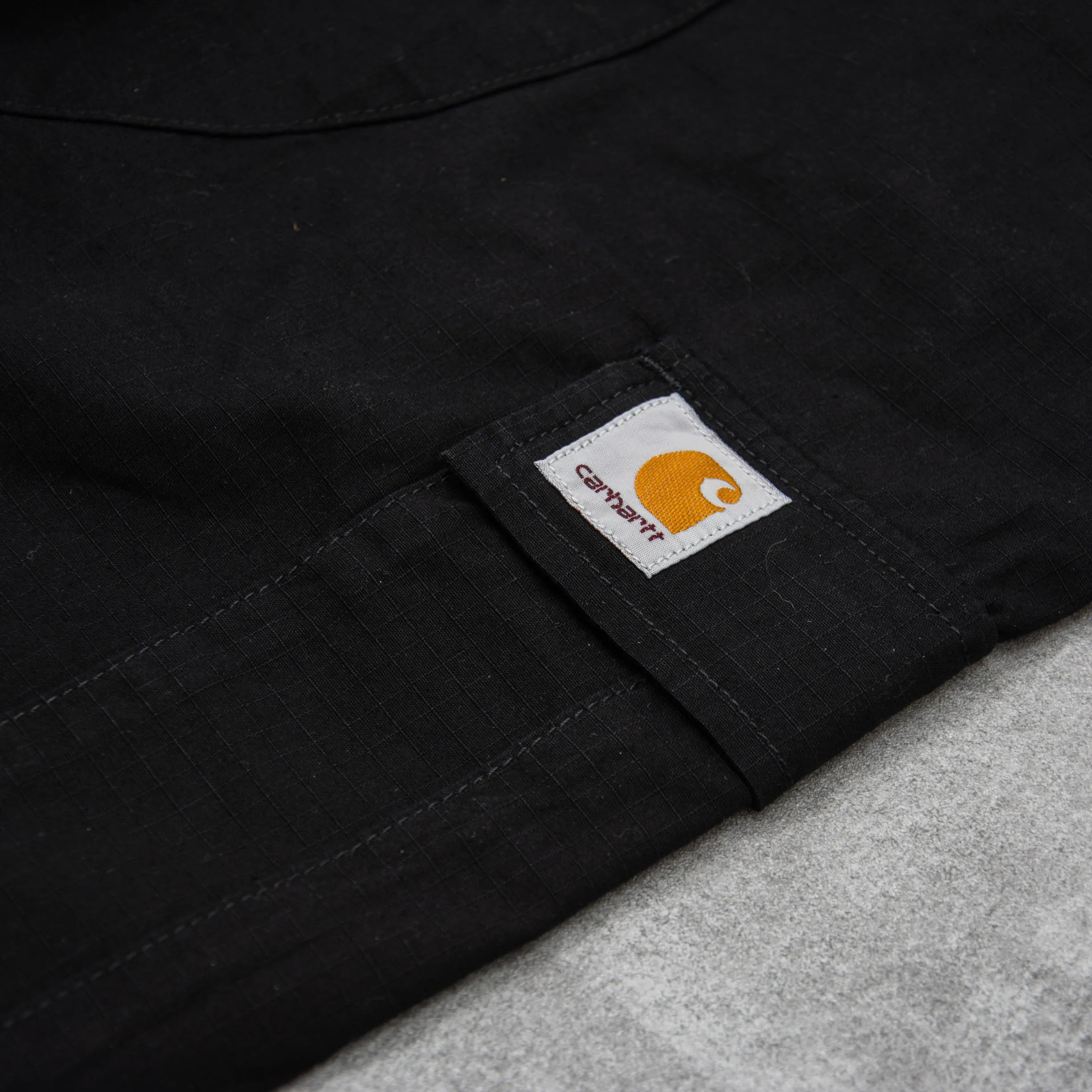 Carhartt WIP Aviation Short - Black Rinsed