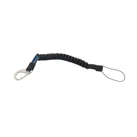 Cetacea NMSMCT2 Two Way Radio Lanyard - Robust Coiled Webbing - Black