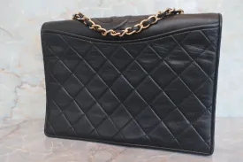 CHANEL/シャネル マトラッセチェーンショルダーバッグ ラムスキン ブラック/ゴールド金具 ショルダーバッグ 600090139