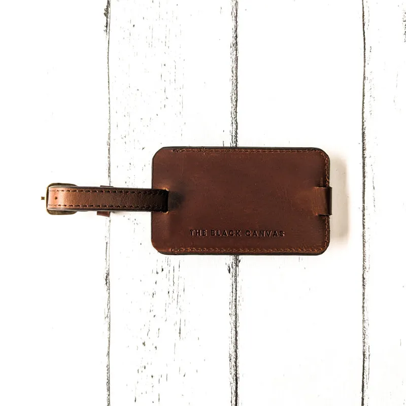 Classic Luggage Tag - Cognac Brown