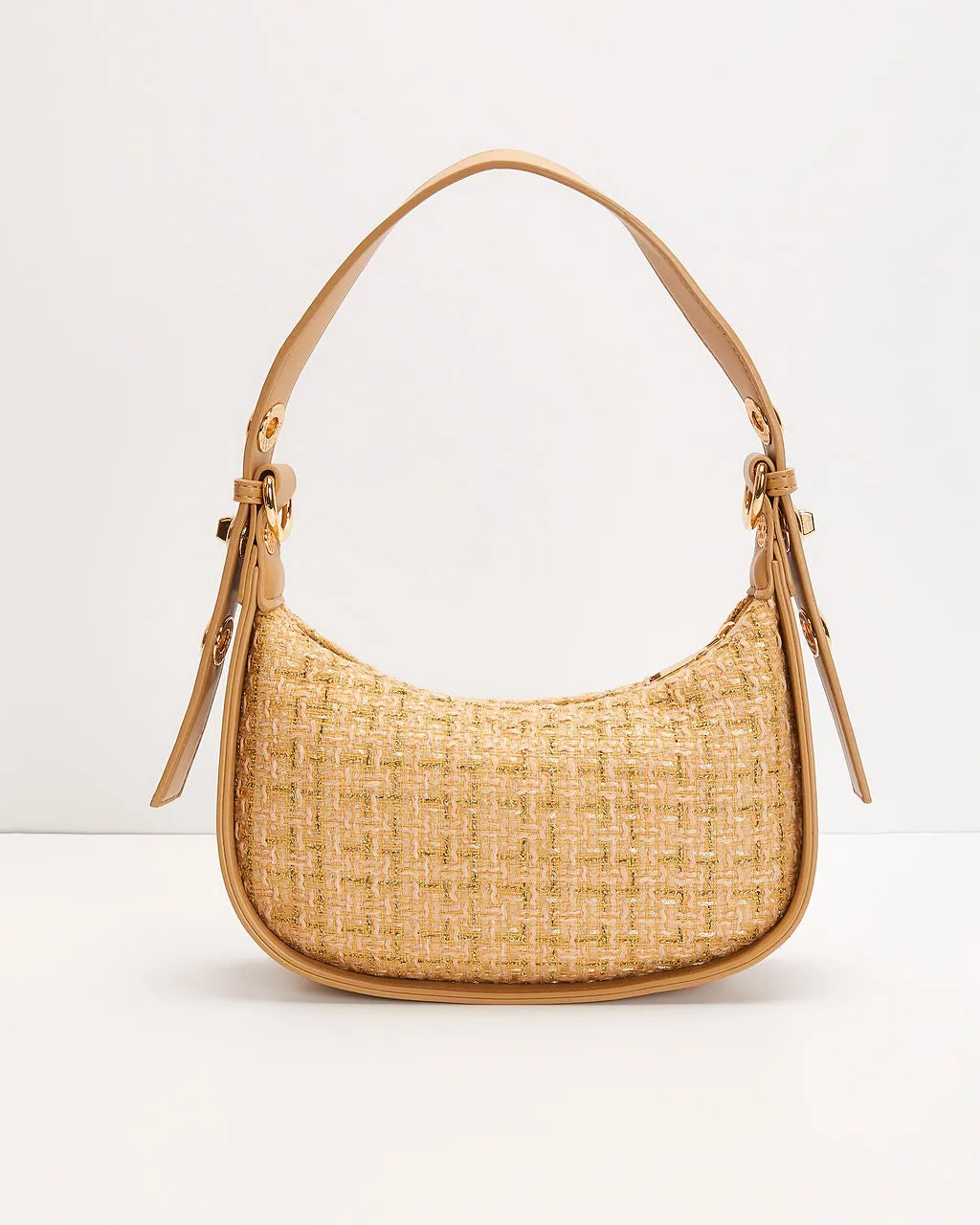 Classy Days Tweed Shoulder Bag