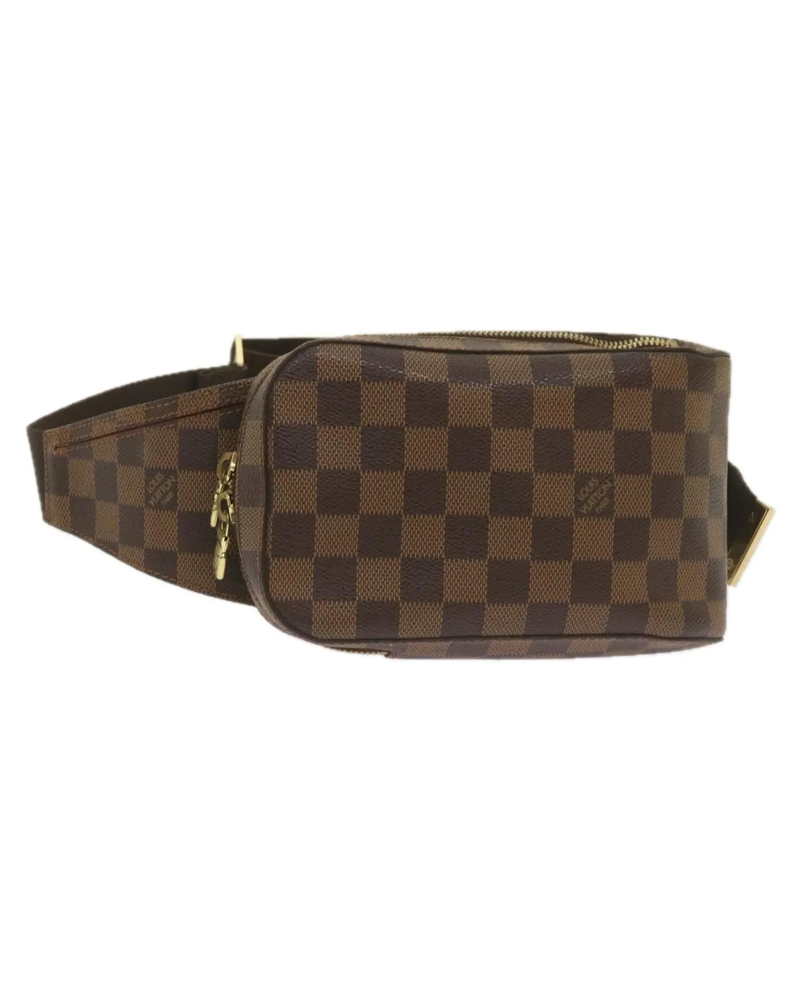 Damier Ebene Shoulder Bag with Adjustable Strap