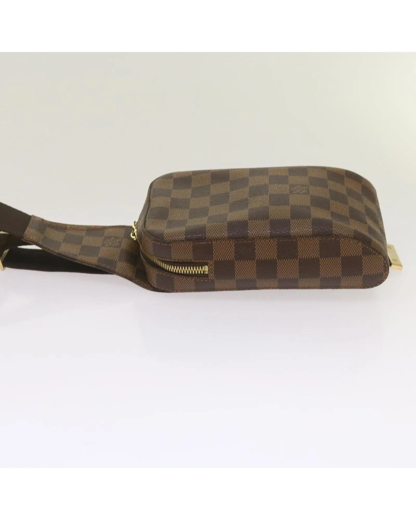 Damier Ebene Shoulder Bag with Adjustable Strap