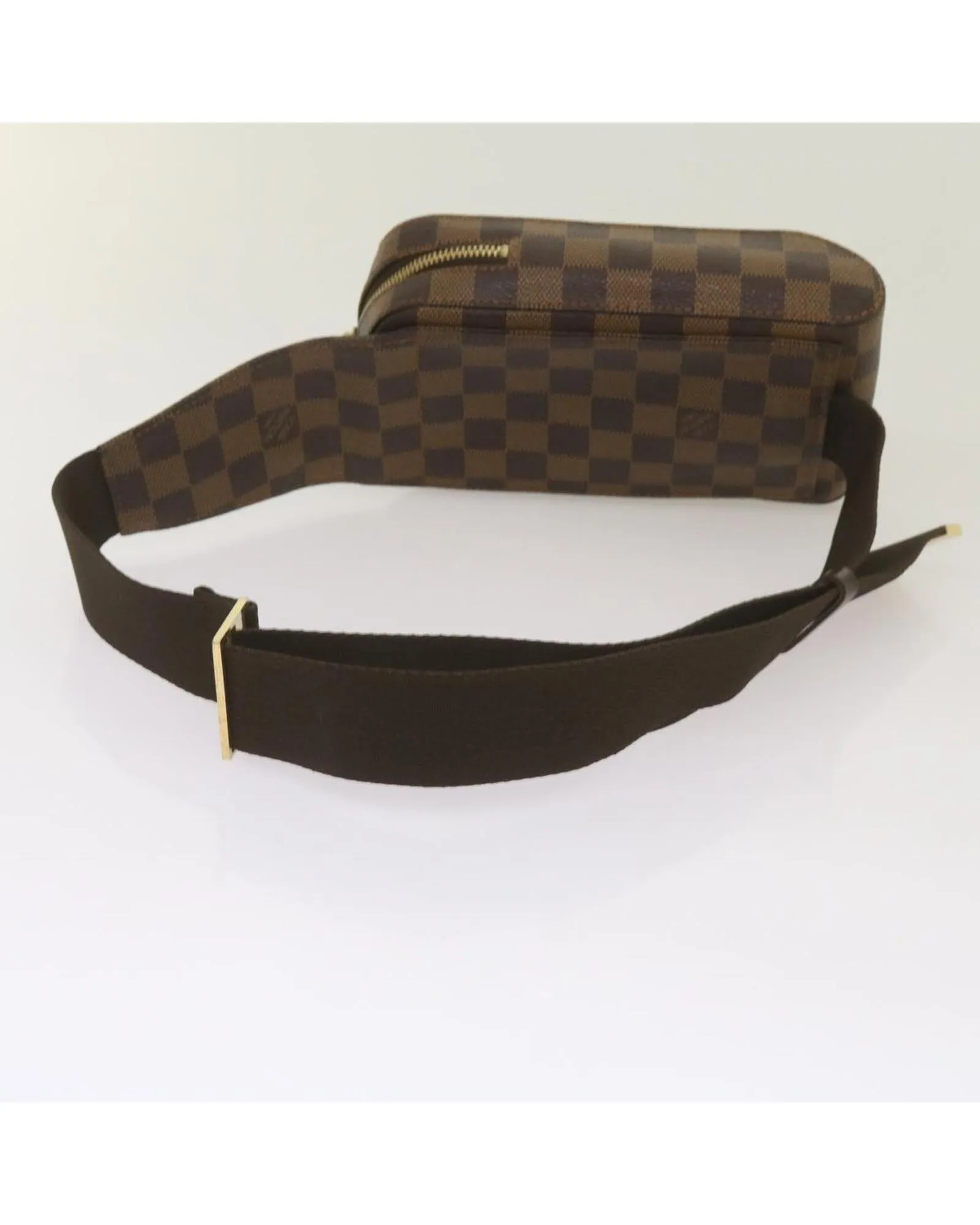 Damier Ebene Shoulder Bag with Adjustable Strap