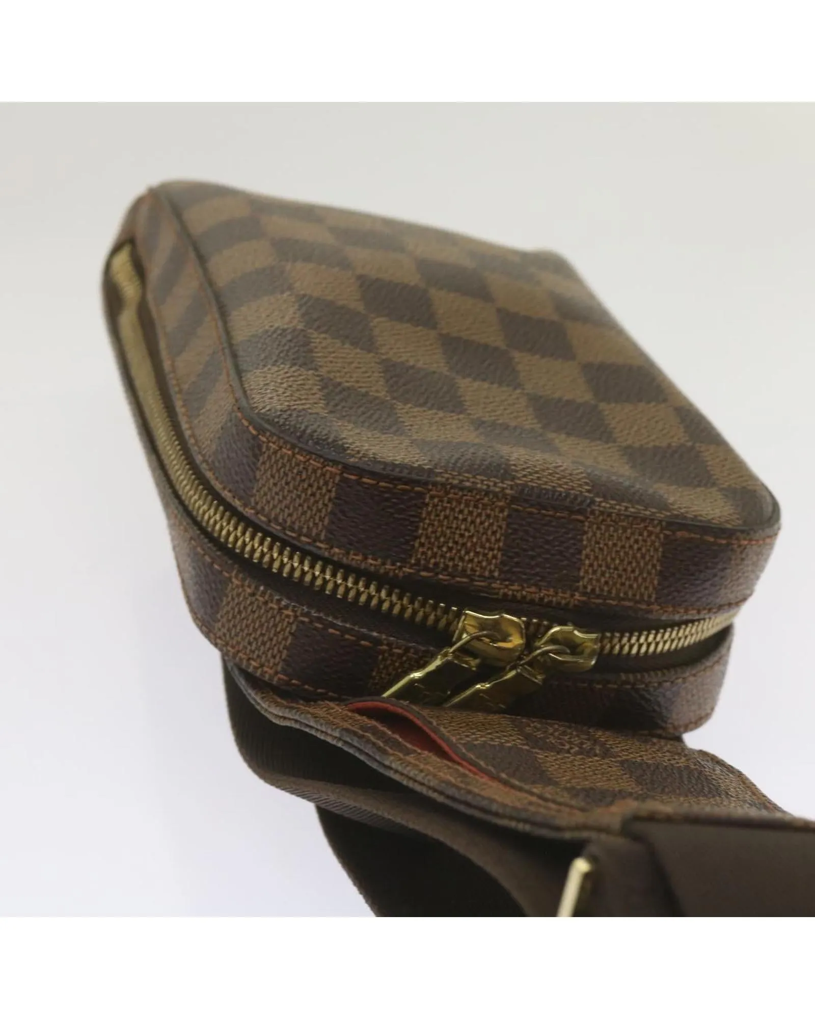 Damier Ebene Shoulder Bag with Adjustable Strap