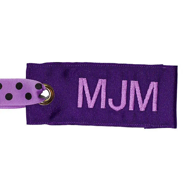 Dark Purple Luggage Tag