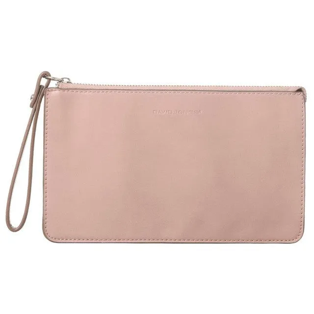 DAVIDJONES Women Wallets PU Leather crossbody bag Female Zipper Clutch Coin Purse Ladies Wristlet portable handbag for parties