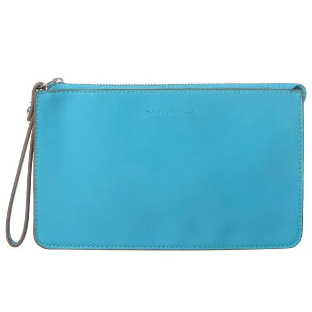 DAVIDJONES Women Wallets PU Leather crossbody bag Female Zipper Clutch Coin Purse Ladies Wristlet portable handbag for parties