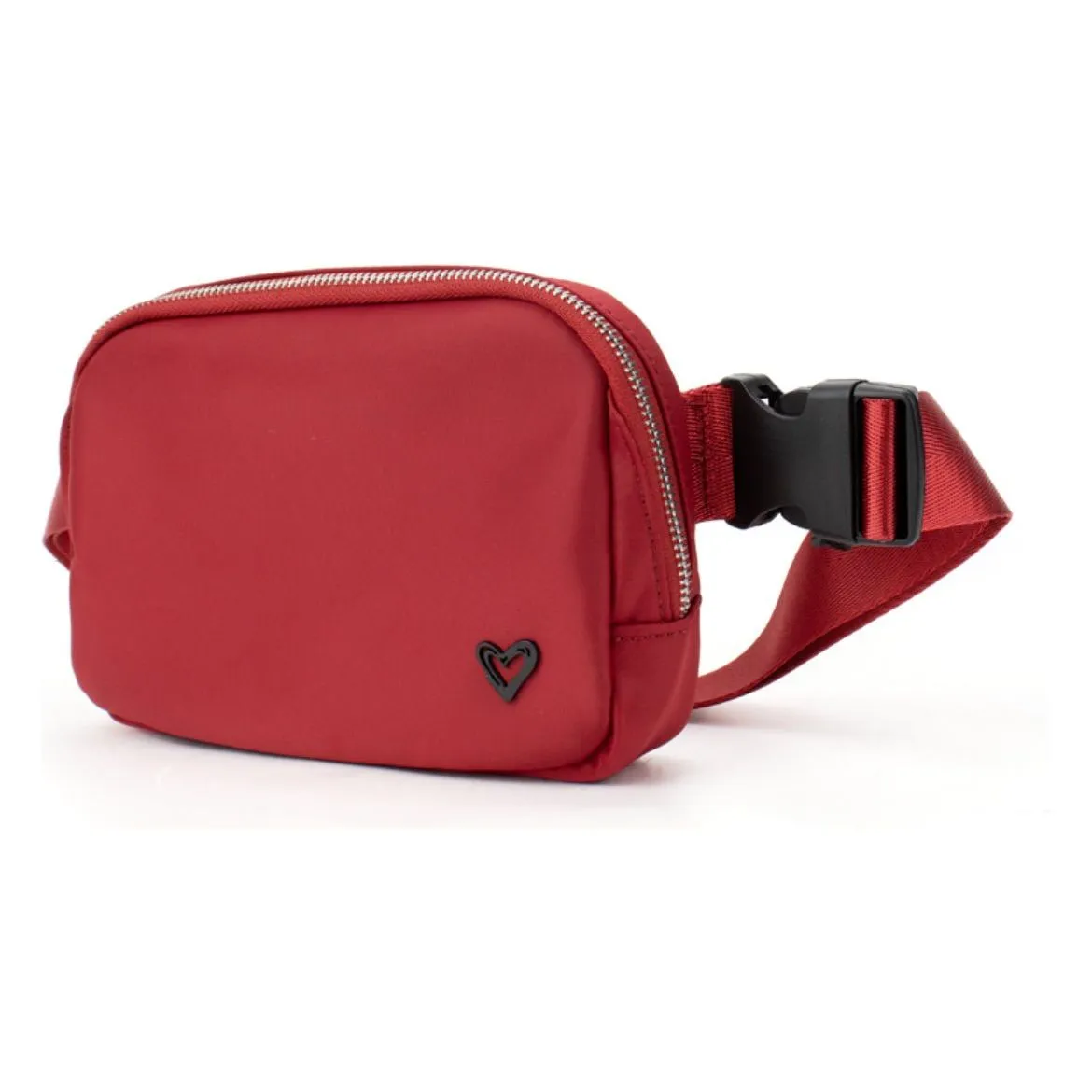 Dixie Nylon Belt/Crossbody Bag - Ruby Red