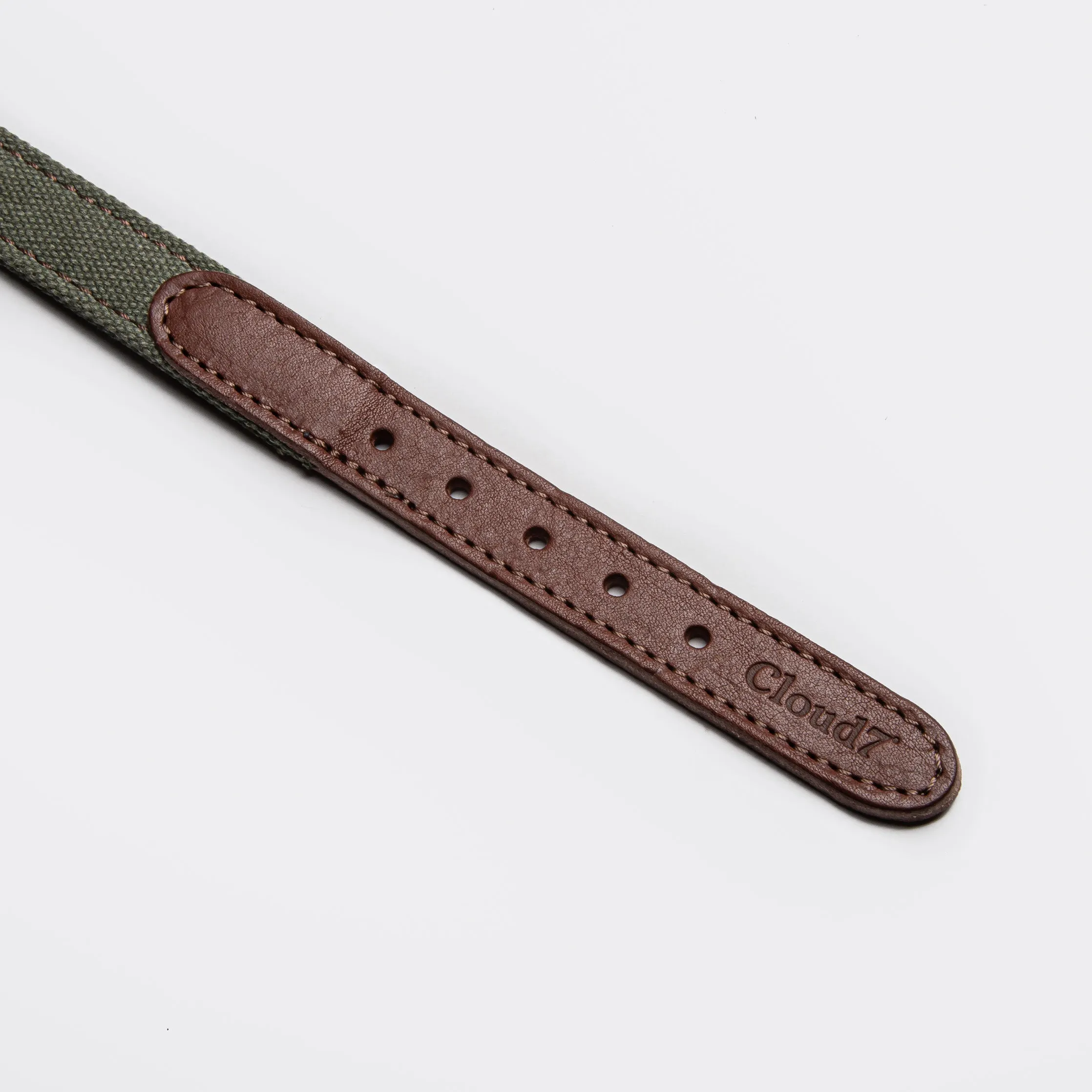 Dog Collar Cloud7 Tivoli in Black, Olive & Greige