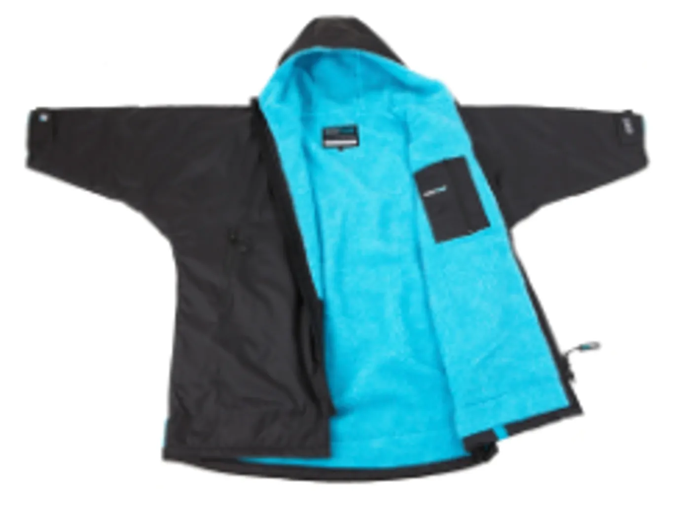 Dryrobe Advance Long Sleeve Kids 10-13 - Black/Blue or Black/Pink - In Stock