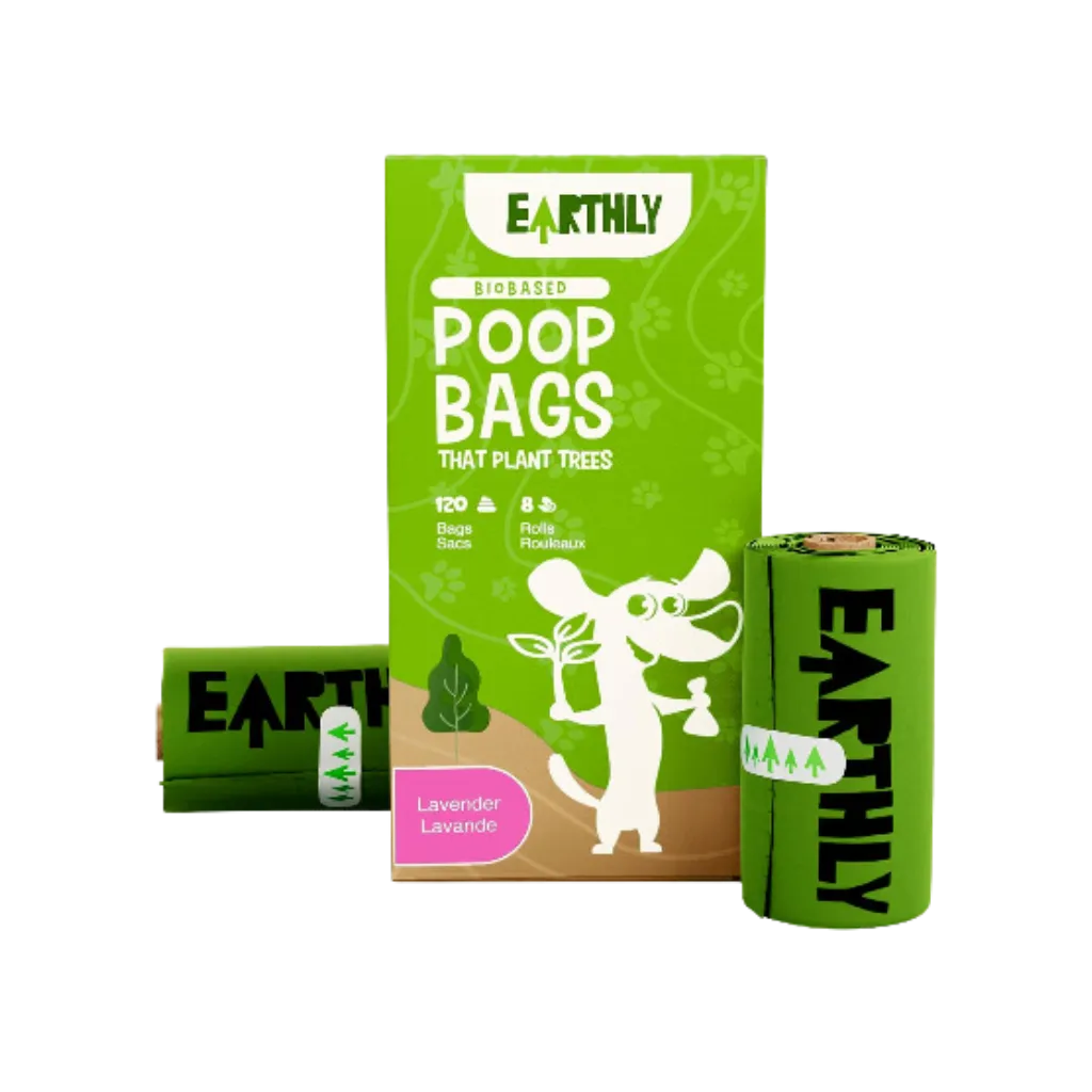 Earthly Biodegrable Poop Bags Lavender 120c