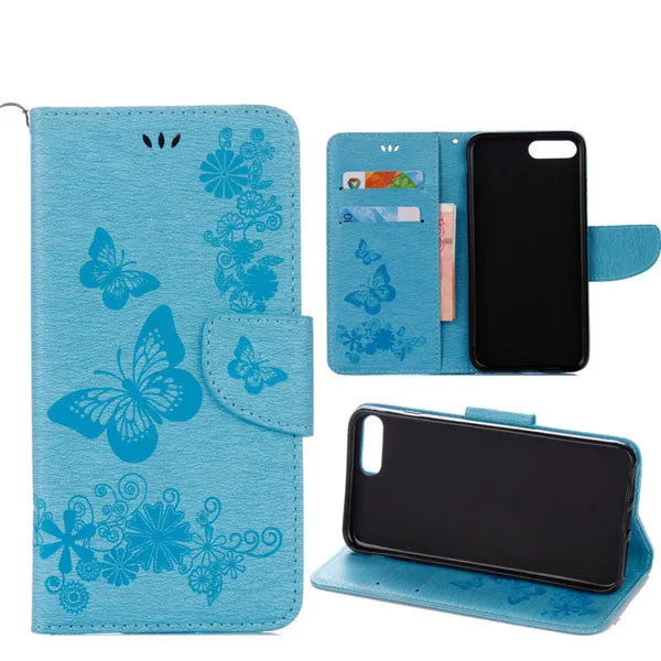 Flower Leather Wallet Cover For Samsung Galaxy