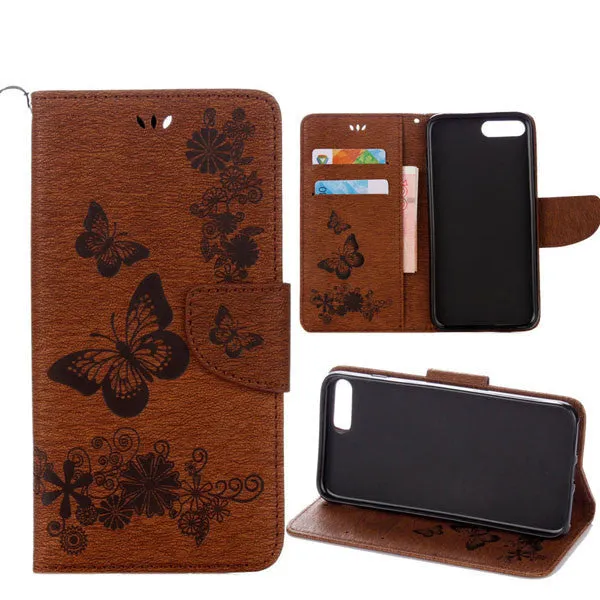 Flower Leather Wallet Cover For Samsung Galaxy