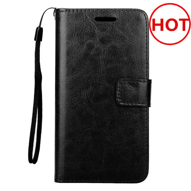 For Samsung Galaxy S7 Case Stand Wallet Flip PU Leather Case For Samsung Galaxy S7 Edge S6 S5 Note 5 J5 Prime A5 2017 Case Strap