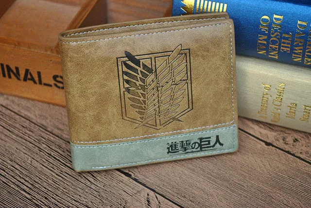 FVIP Japanese Anime Poke/ Death Note/ Attack on Titan/ One Piece/ Overwatch Wallet With Coin Pocket Zipper Poucht Billetera