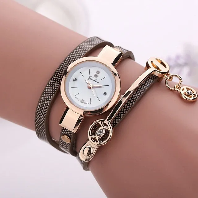 Gold Casual Wristwatch Pro