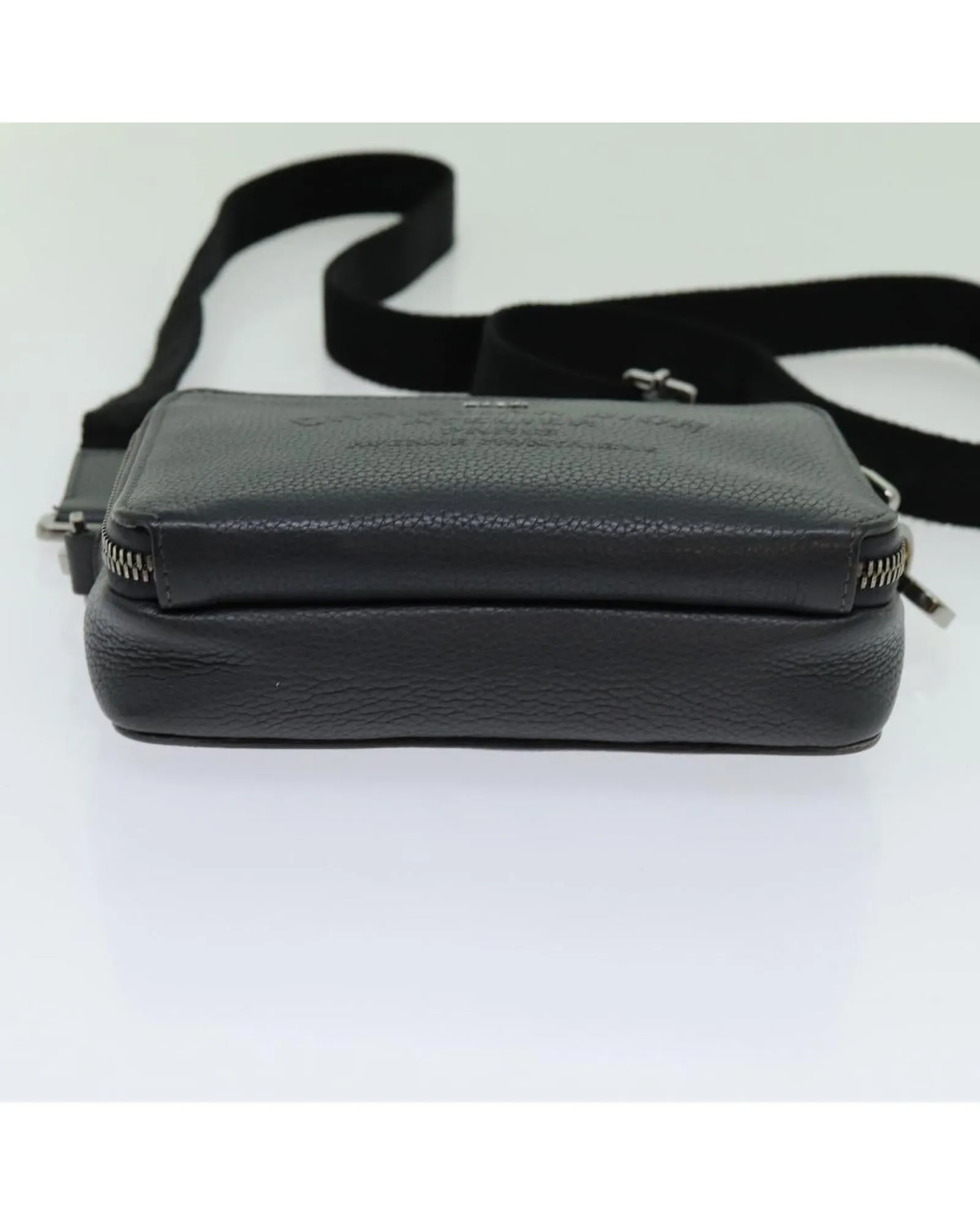 Gray Leather Shoulder Bag by Christian Dior - Authentic and Stylish