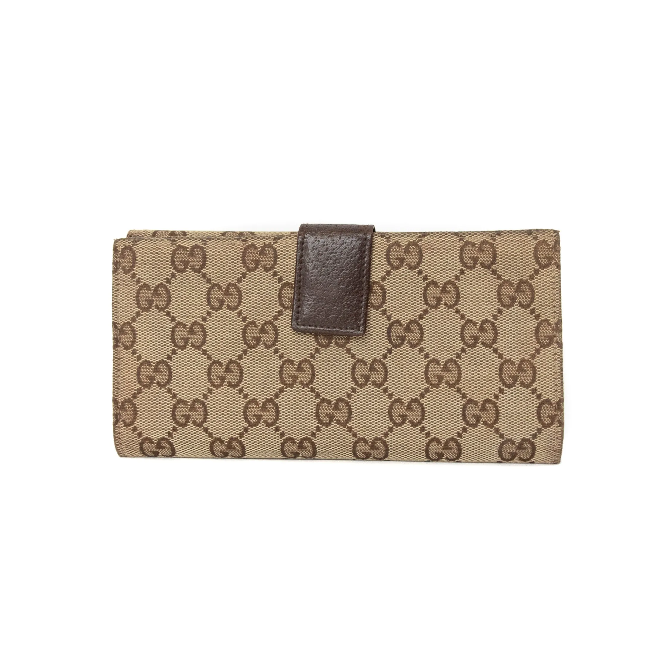 Gucci Monogram Wallet with Disc Closure