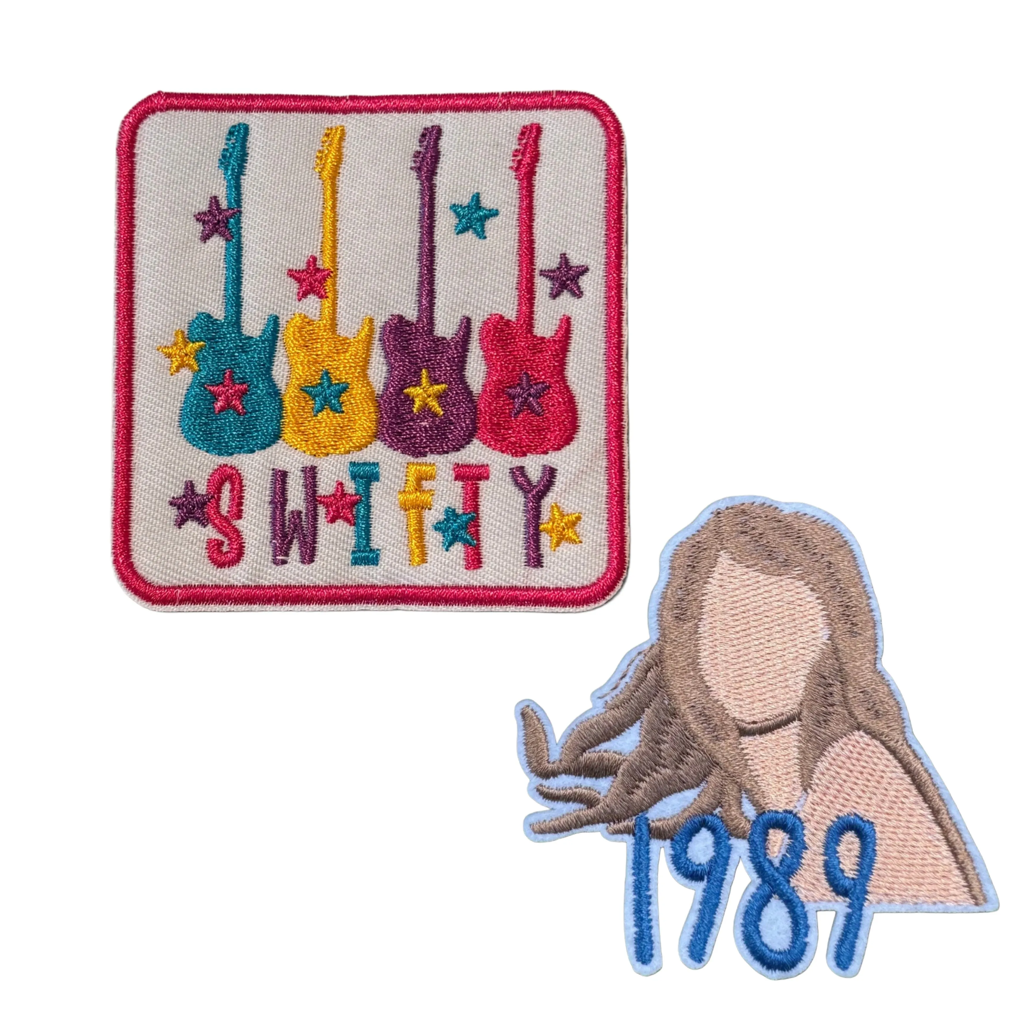 Guitar Swifty Iron On Patch