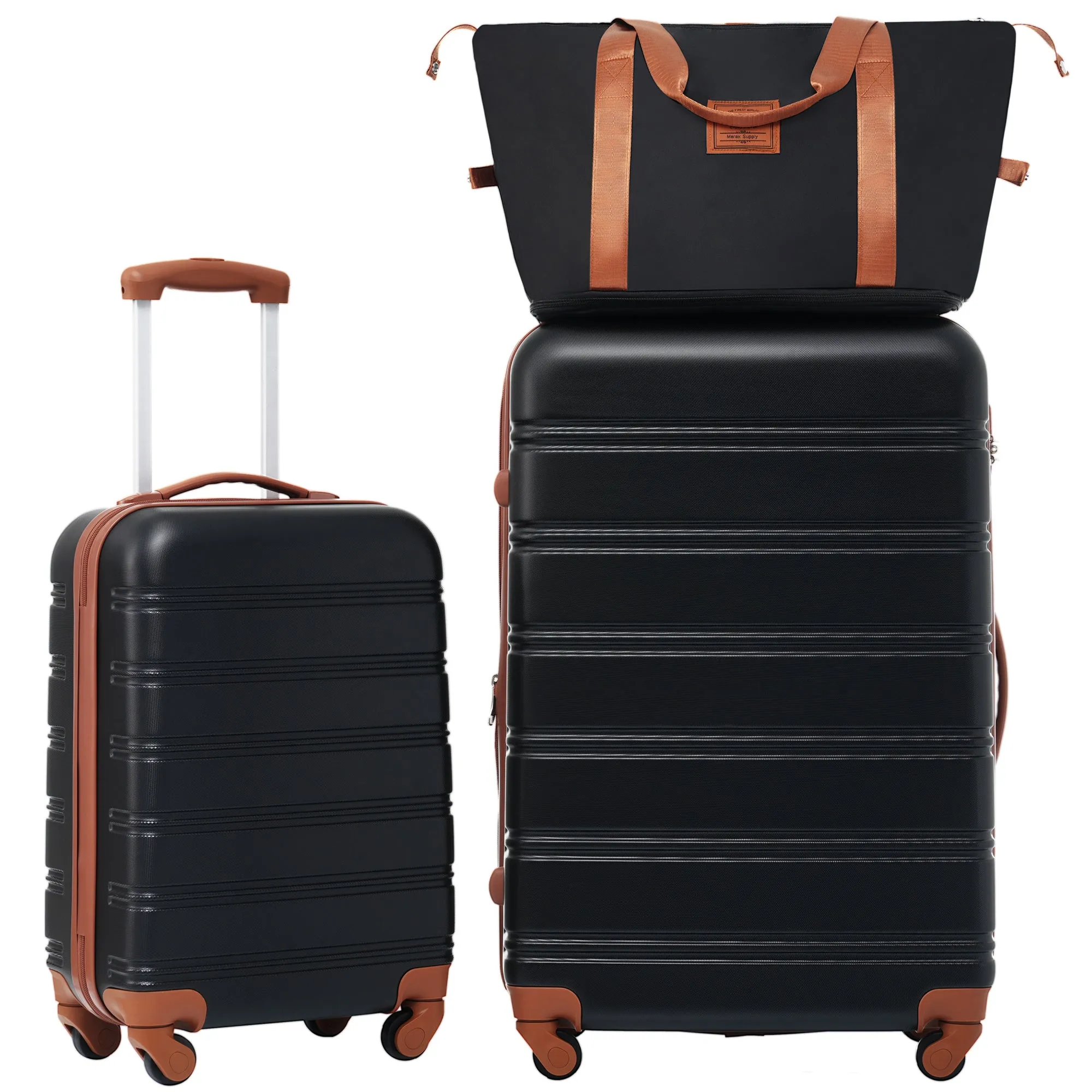 Hardshell Luggage Sets 2Pcs   Bag Spinner Suitcase with TSA Lock Lightweight 20"   28"