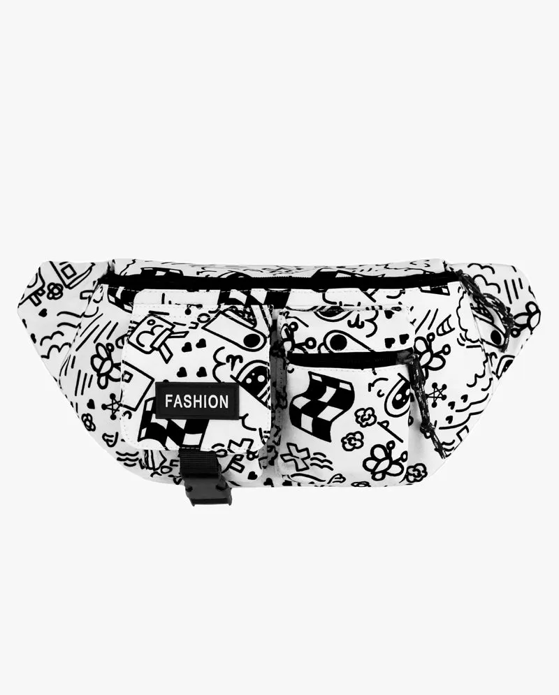 ICY - Fashion Graffiti Hip Sack Sling Bag