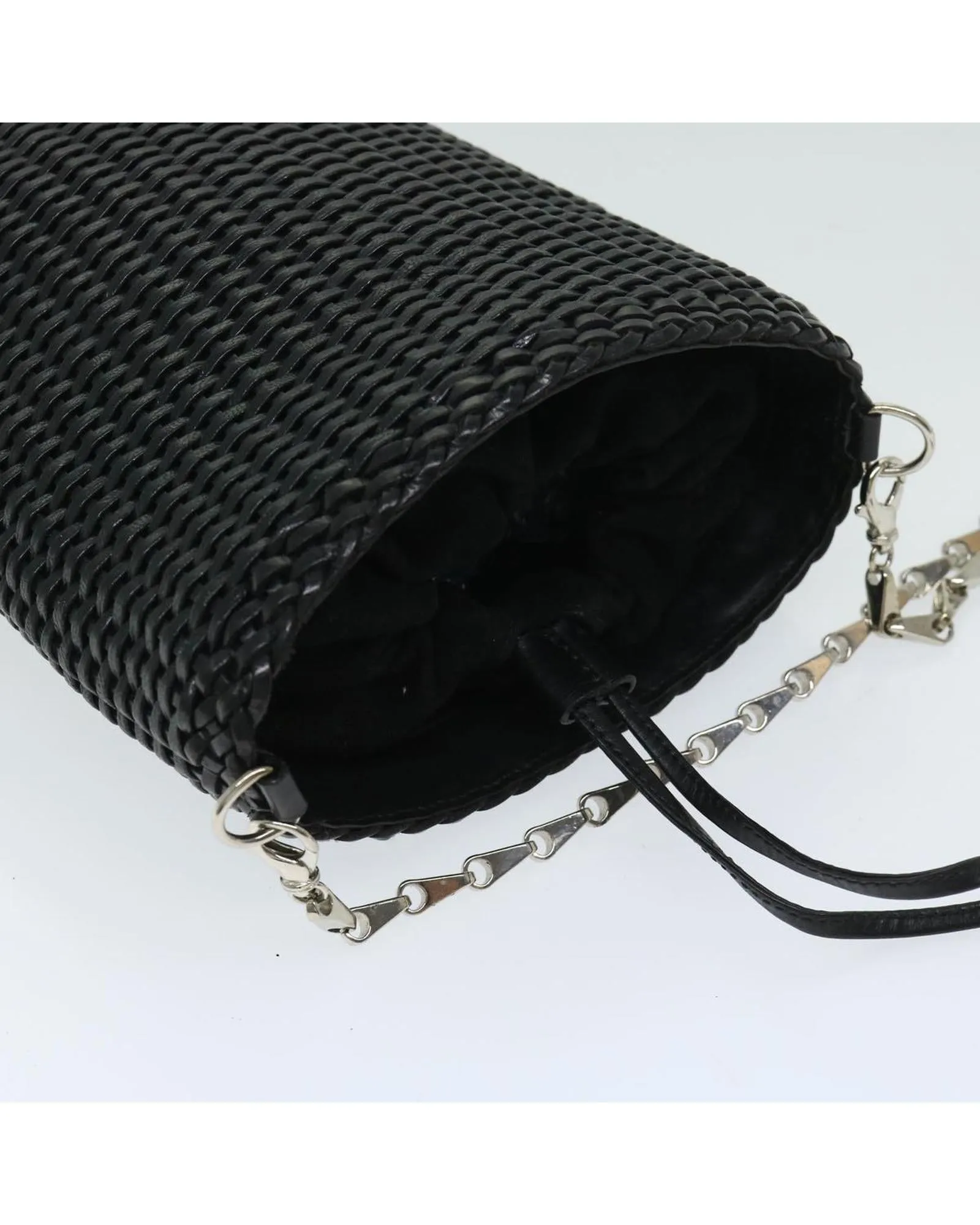 Leather Chain Shoulder Bag with Authentic GUCCI Design