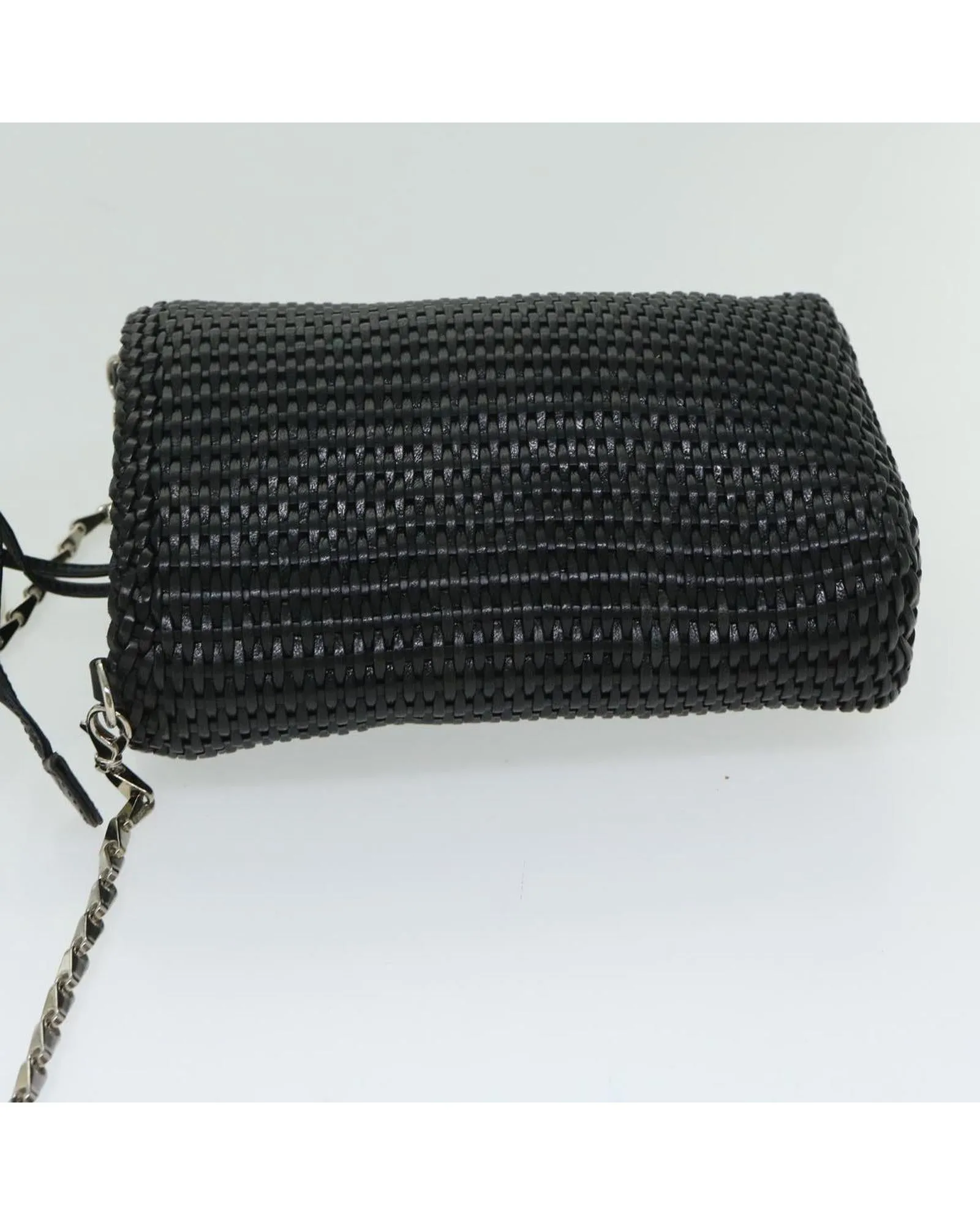 Leather Chain Shoulder Bag with Authentic GUCCI Design