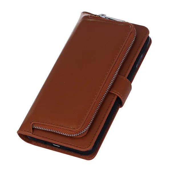 Leather Flip For Iphone 7 6 6s Plus Cover 2 in 1 Multifunction Wallet Case For Samsung Galaxy S5 S6 S7 edge S8 Plus Phone bag