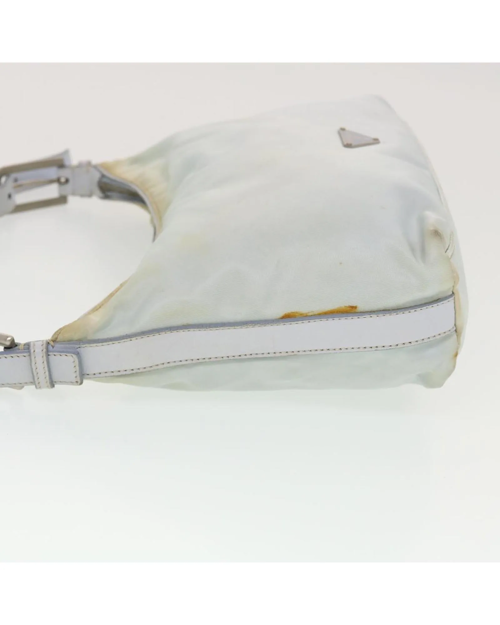 Light Blue Nylon Shoulder Bag - Authentic