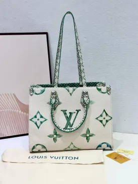 LOUIS VUITTON On-The-Go Medium Size Bag (green LV)