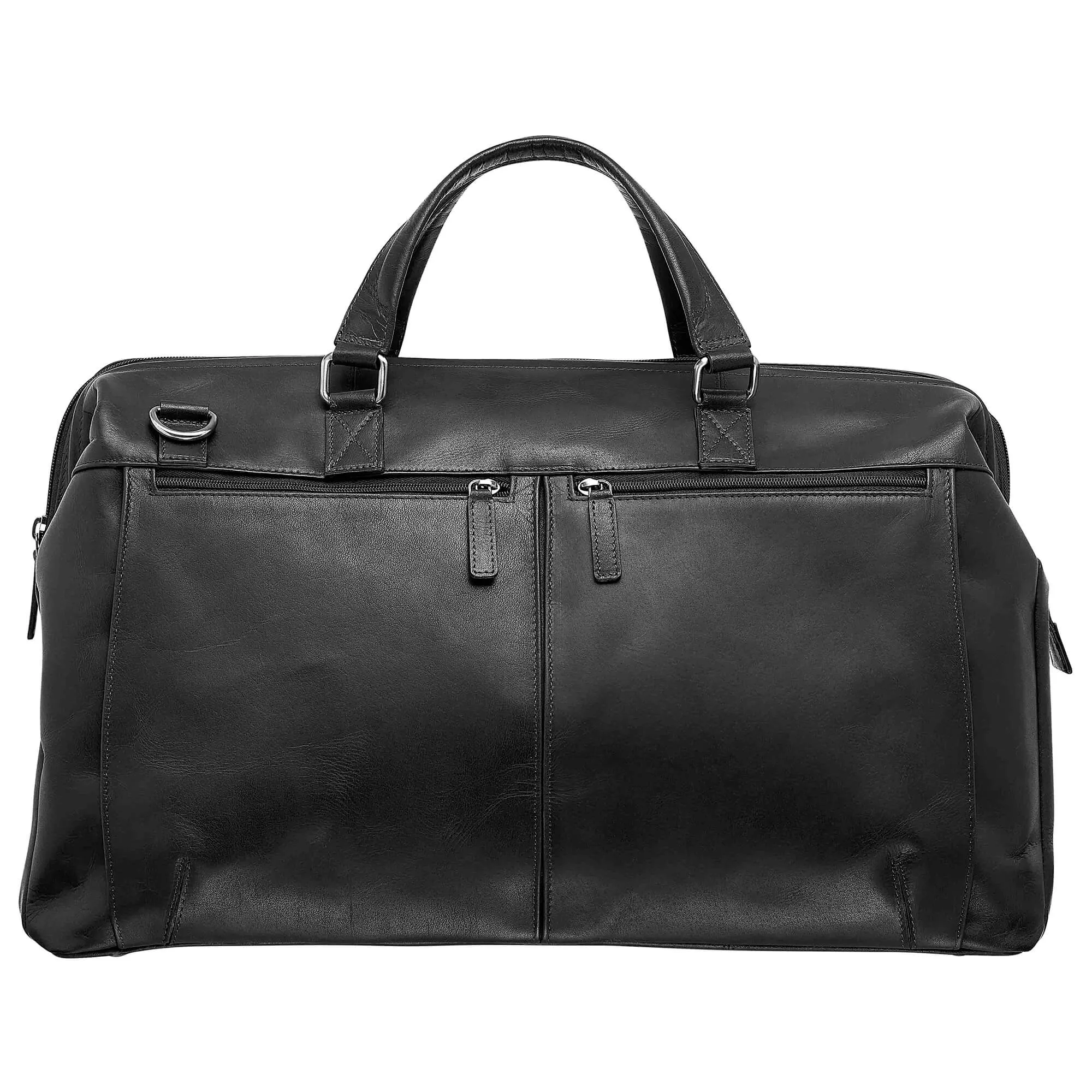 Mancini Leather Classic Carry-on Duffle Bag