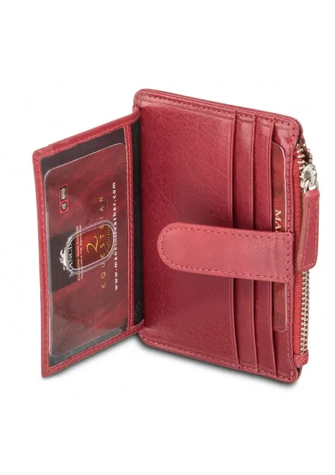 Mancini Leather Coin Purse/Credit Card Case RFID