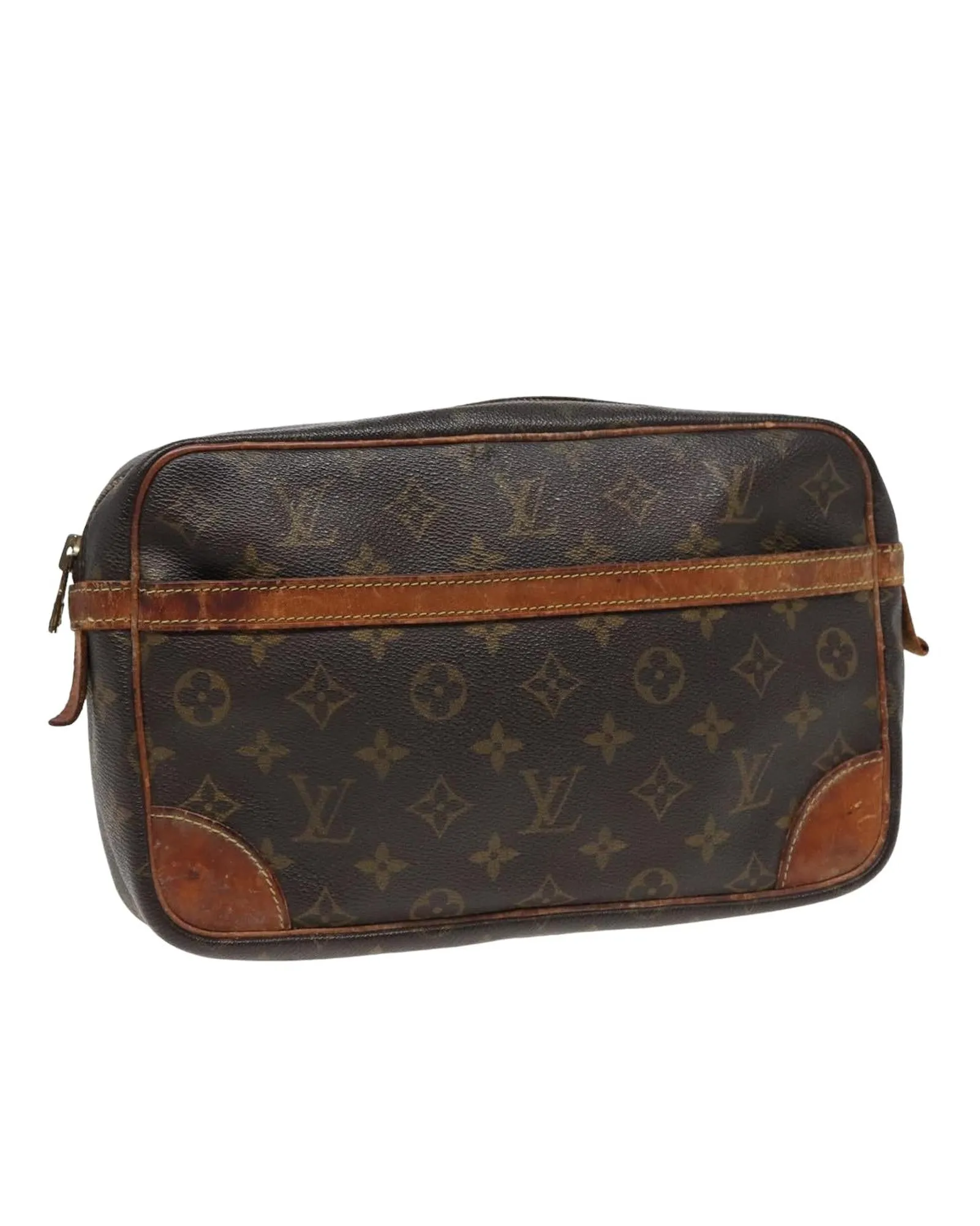 Monogram Canvas Clutch Bag with Iconic Design