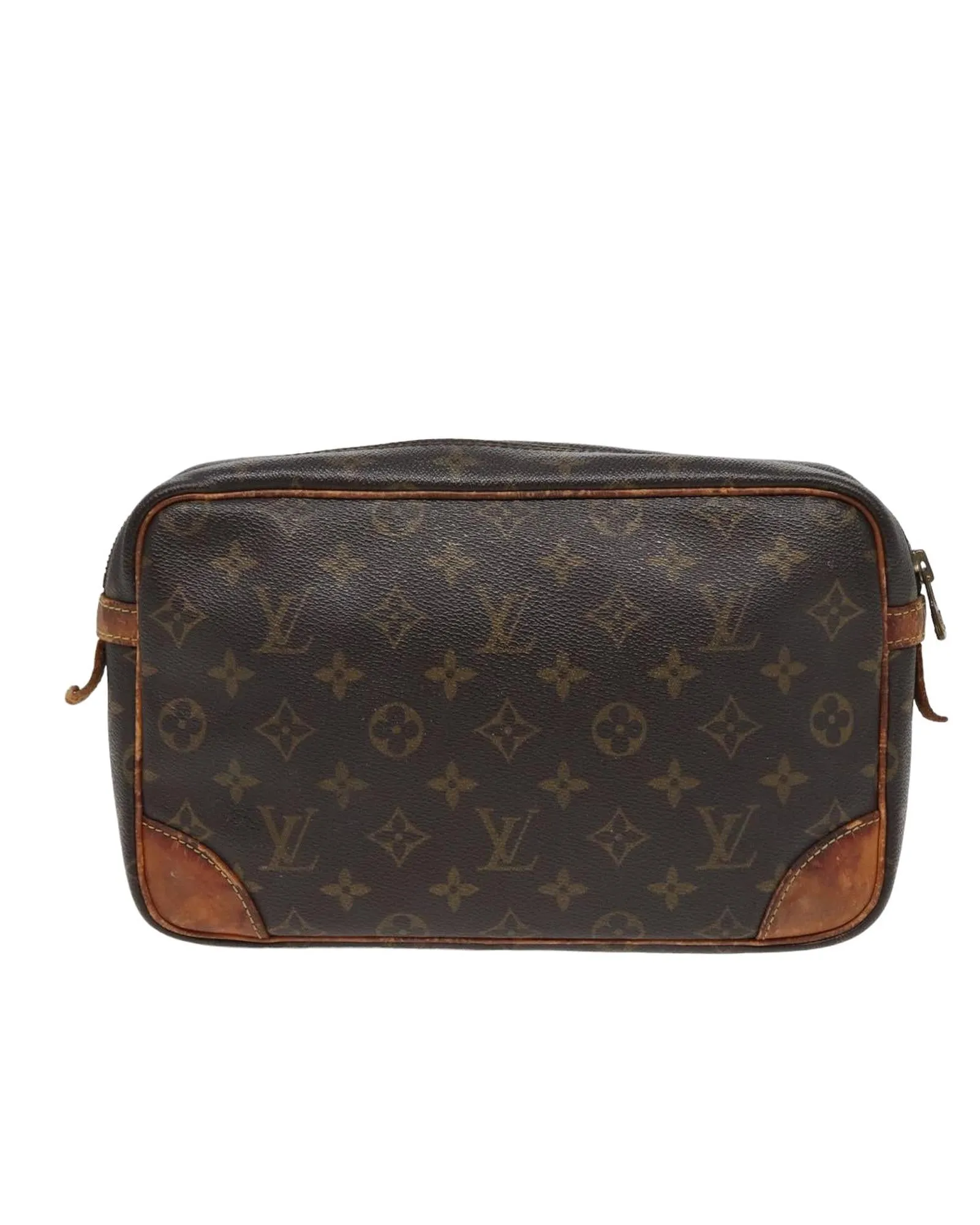 Monogram Canvas Clutch Bag with Iconic Design