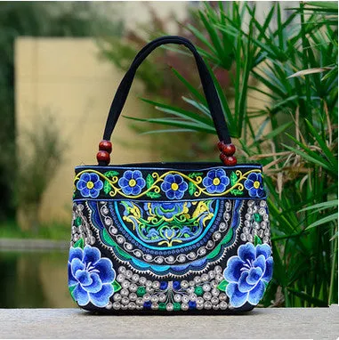 New Coming Fashion  Women' handbag!New nice Embroidered Lady bags national trend handbag embroidered embroidery Lady carry bag